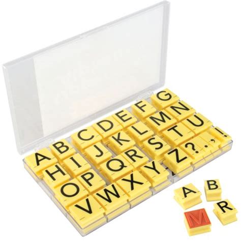 Jumbo Uppercase Alphabet Rubber Stamp Letters Stamps