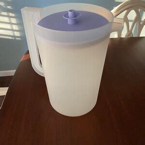 Tupperware Pitcher With Push Button Lid Tupperware 1416 Tupperware 1