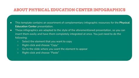 Physical Education Center Infographics | Google Slides & PPT