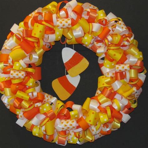 Candy Corn Wreath - Etsy