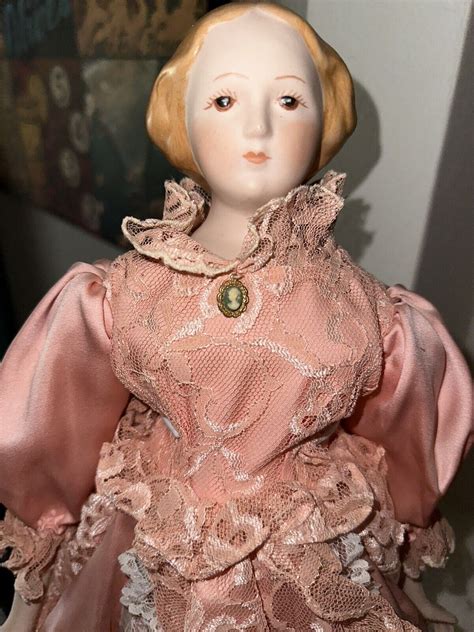 17” Antique German Porcelain China Head Doll High Brow Ebay