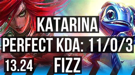 KATA Vs FIZZ MID 11 0 3 70 Winrate 8 Solo Kills Legendary KR