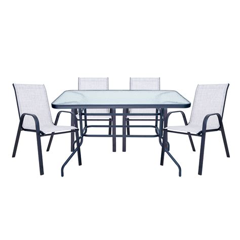 Mesa Retangular E Cadeiras Nude Preto Aj Import