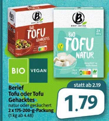 Berief Tofu Gehacktes Geschnetzeltes G Angebot Bei Lpg Biomarkt