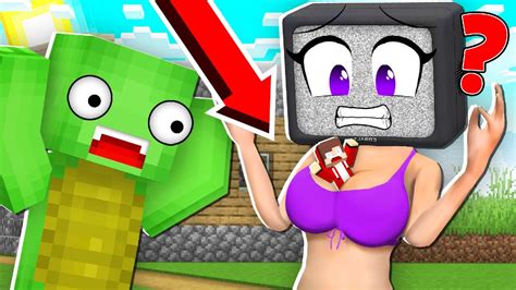 JJ HIDE In A SWIMSUIT TV WOMAN JJ And Mikey PRANK GIRLS In Minecraft