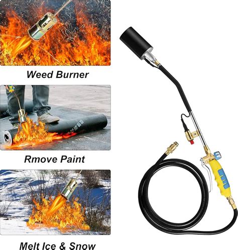 Propane Torch Kit Weed Burner Ice Snow Melter Flame Dragon Wand Igniter