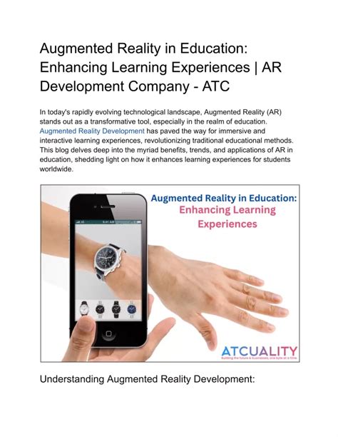 Ppt Augmented Reality In Education Enhancing Learning Experiences Powerpoint Presentation