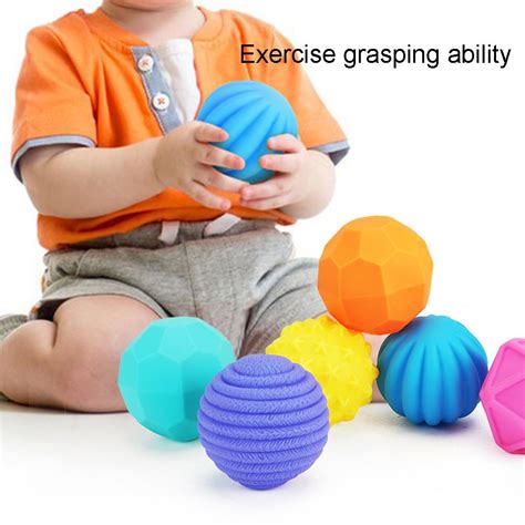 6pcs Textured Multi Ball Set Multi Sensory Super S Grandado