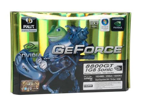 PALiT NE 880TSXT302 GeForce 8800GT SONIC 1GB 256 Bit GDDR3 PCI Express