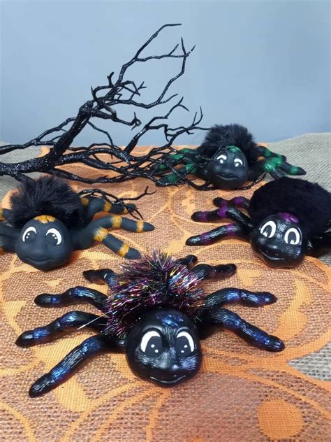 Halloween Ceramic Spider - Etsy