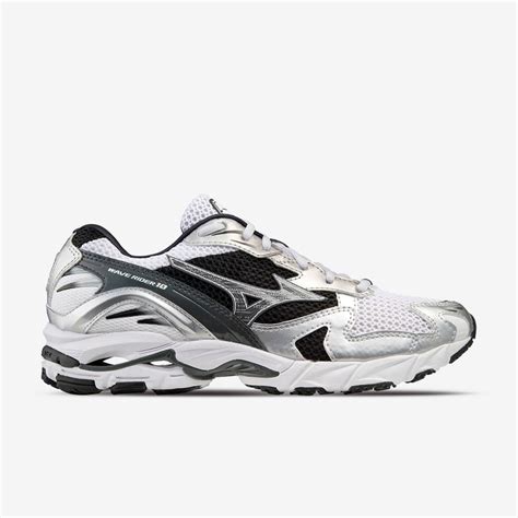 Кроссовки Mizuno Wave Rider 10, White/Silver/Black D1GA210405 купить в ...
