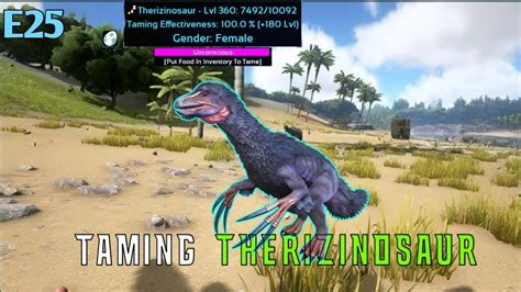 Ark Survival Mobile Taming High Level Therizinosaur E How To