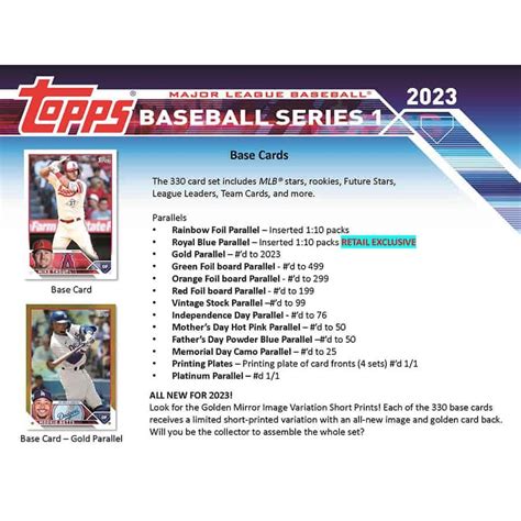 2023 Topps Series 1 Baseball Mlb Blaster Box Fanshop