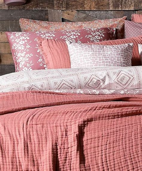 Queendouble Dusty Pink Muslin Duvet Set Super Soft Quilt Set Etsy