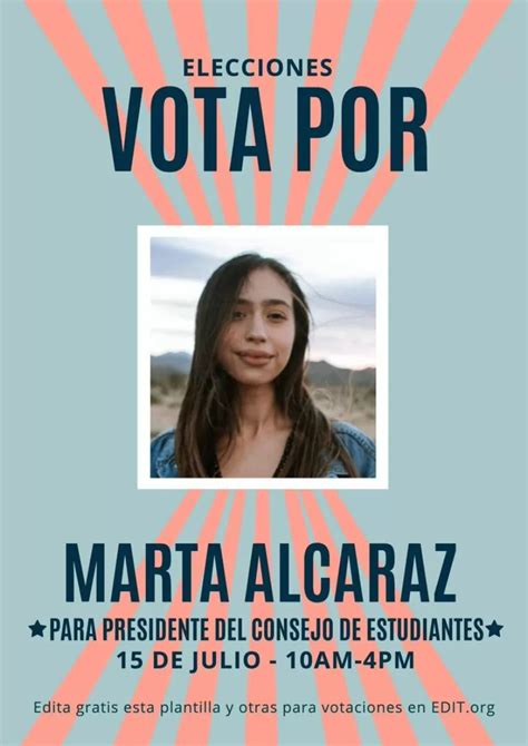 Carteles Para Elecciones Políticas Editables