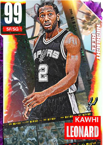 Nba K Kdb Custom Card Kawhi Spurs Highlight