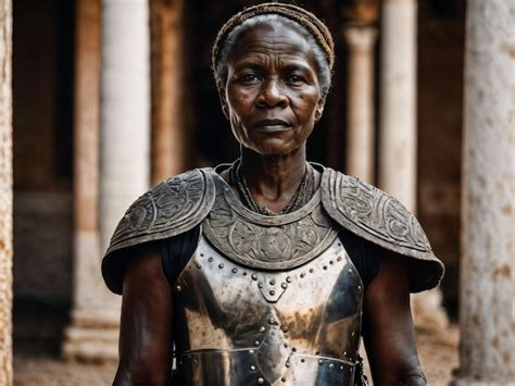 Premium AI Image Photo Of Strong Ancient Senior Black Female Warrior