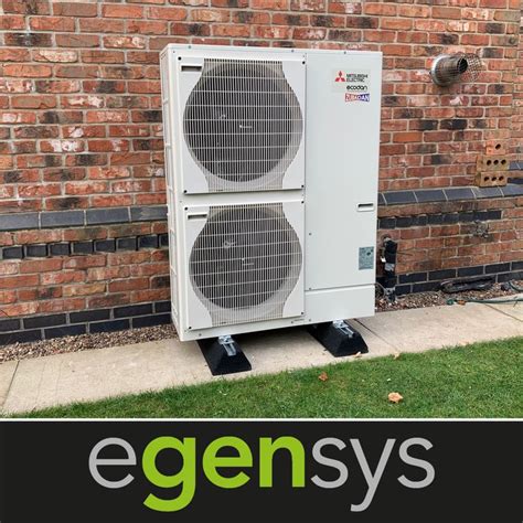 This Kw Mitsubishi Ecodan Air Source Heat Pump Provides Heating And