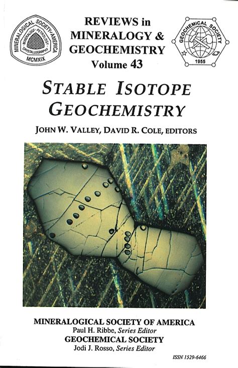 Mineralogical Society Of America Stable Isotope Geochemistry