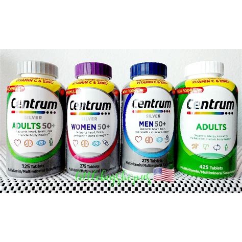 Centrum Silver Adults 50 Multivitamin Multimineral Supplement Usa Shopee Philippines