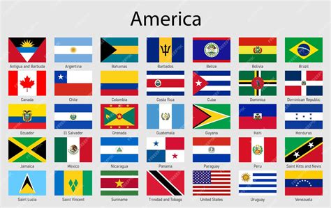 Bandeira Dos Países Da América Central