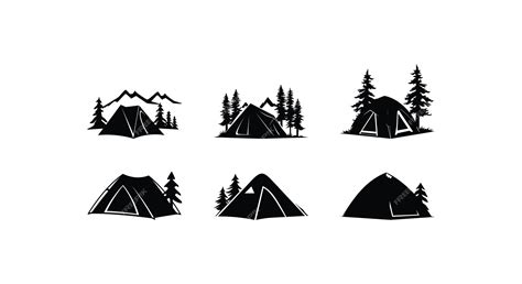 Premium Vector | Outdoor camping shelter vector art bundle