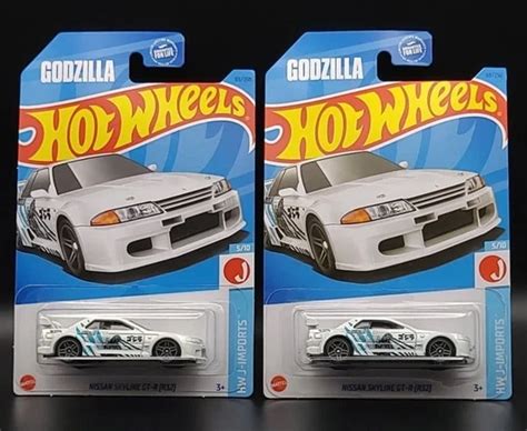 Hot Wheels Godzilla Nissan Skyline Gt R R White Hw J Imports Lot Of Picclick Uk