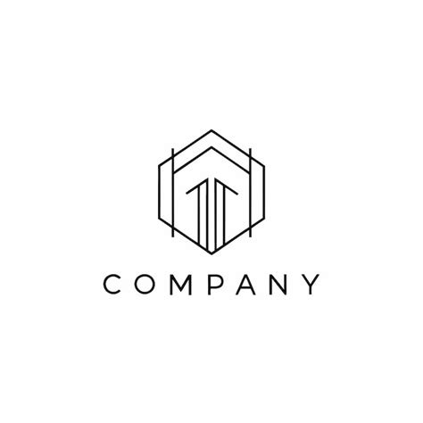 Premium Vector | Minimalist company logo template