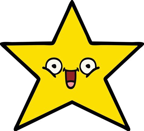 cute cartoon gold star 10568572 Vector Art at Vecteezy