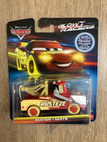 Disney Pixar Cars Glow Racers Mater Mate By Mattel Ebay