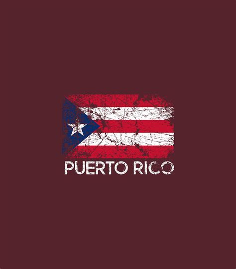 Puerto Rican Flag Vintage Made In Puerto Rico Digital Art By Daniev