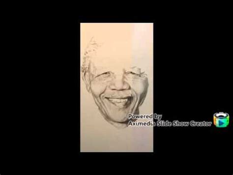 Nelson Mandela Pencil Drawing Youtube