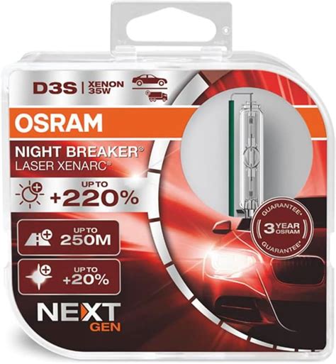 Amazon.com: Osram 66340HBI Xenarc 35W D3S PK32D-5 4600K HID Xenon Light ...
