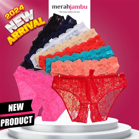 Mj G String Panties Sexy Open Lingerie Crotch Thongs Lace Panties Briefs 1269 Shopee Malaysia