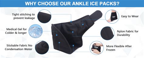 Amazon Hilph Ankle Ice Pack Wrap Reusable Gel Ice Pack For Ankle