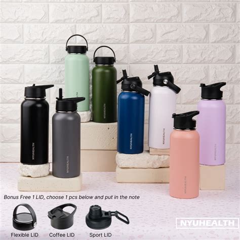 Jual Nyuhealth Double Wall Vacuum Insulated Water Bottle Capacity 1