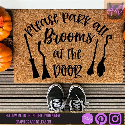 Broom Parking Sign SVG Witch Parking SVG Halloween Decor Etsy