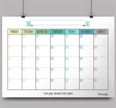 Calendar Monthly Planner - Free Printable (8) | Images :: Behance