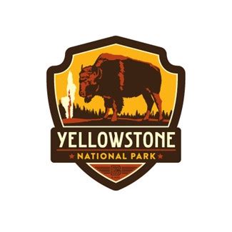 Yellowstone National Park Emblem Magnet | Vinyl Magnet