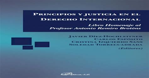 Carlos Jiménez Piernas Principios Y Justicia En El Derecho