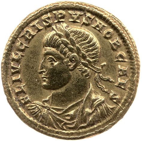 Solidus Crispus FELIX PROCESSVS COS III Sirmium Roman Empire 27