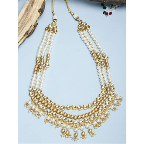 Ruby Raang Studio Ruby Raang Gold And Kundan Neckpiece Buy Ruby Raang