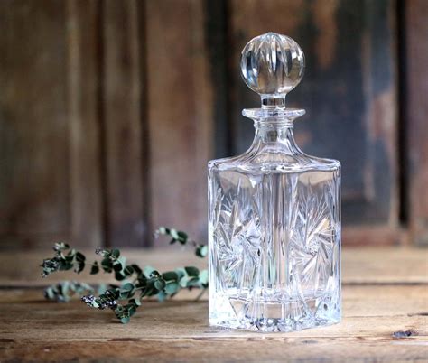 Antique Lead Crystal Decanter With Crystal Stopper French Etsy