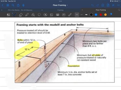 Floor Framing Flashcards Quizlet