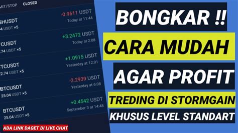 CARA PROFIT TREDING DI STORMGAIN SIMPEL BANGET GAK PAKAI RIBET YouTube