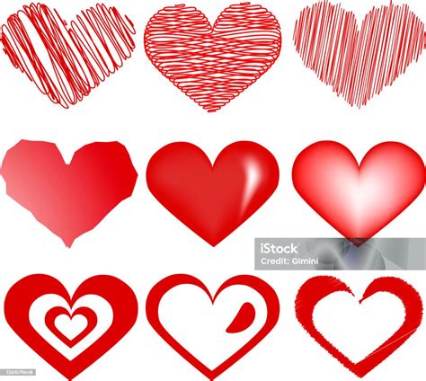 Heart Symbol Of Love And Valentines Day Flat Red Icon Isolated On White Background Vector