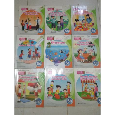 Jual ORIGINAL BUKU TEMATIK TERPADU JILID 5A 5B 5C 5D 5E 5F 5G 5H 5I