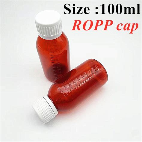 100ml 120ml 150ml Amber Pharmaceutical Grade Pet Cough Syrup Bottle For