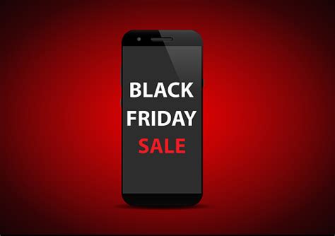 Smartphone In Black Friday Edition Stock Illustration - Download Image ...