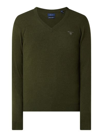 Gant Pullover Aus Lammwolle Gr N Meliert Online Kaufen